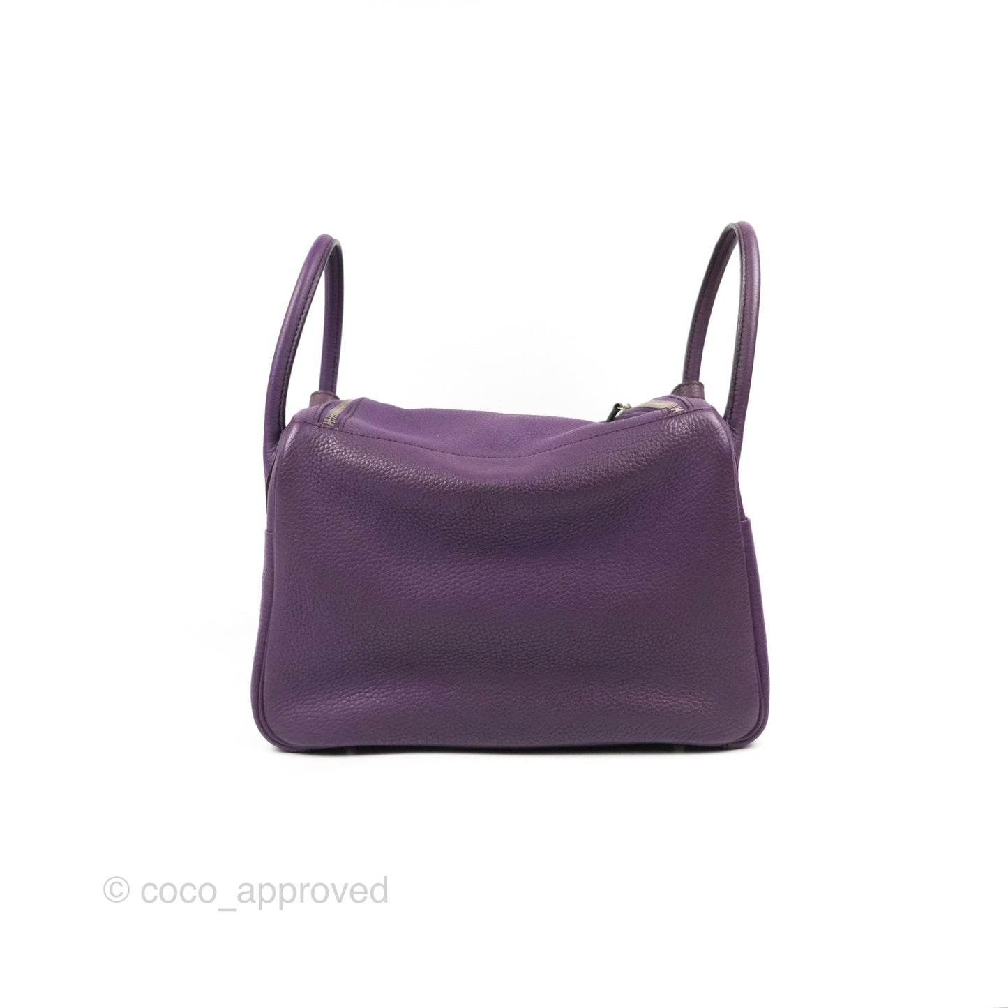 Hermès Lindy 30 Purple Clemence Palladium Hardware