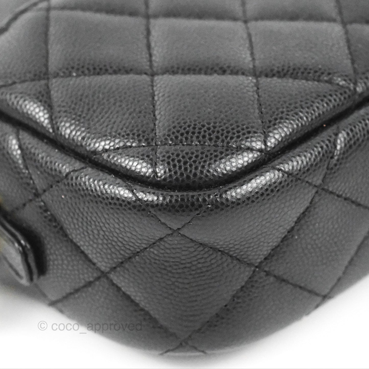 Chanel Classic Mini Camera Case Black Caviar Gold Hardware