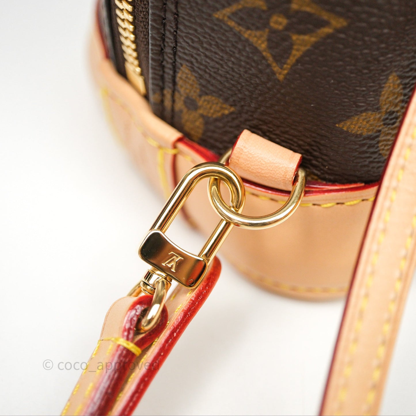 Louis Vuitton Alma Backpack Monogram Gold Hardware