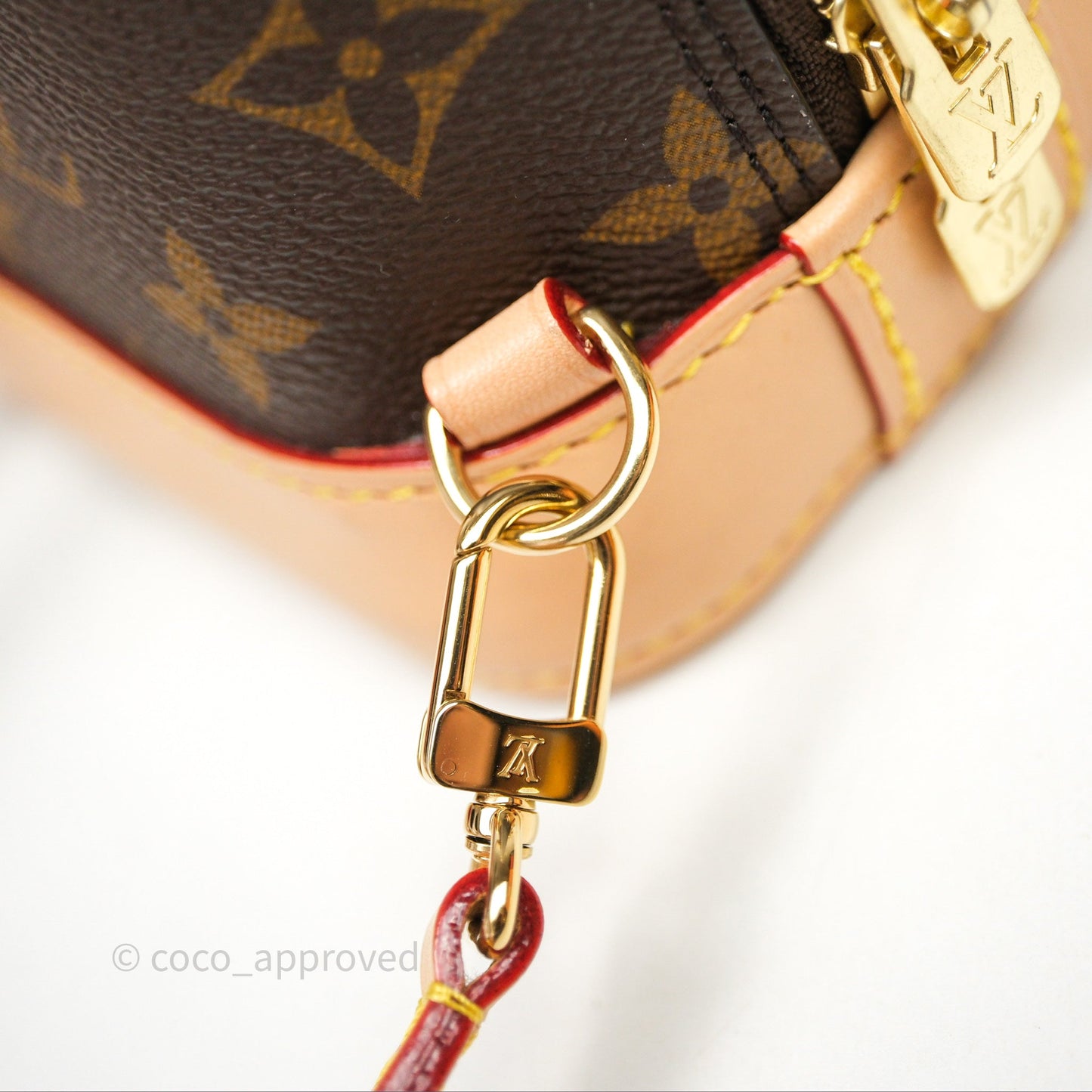 Louis Vuitton Alma Backpack Monogram Gold Hardware