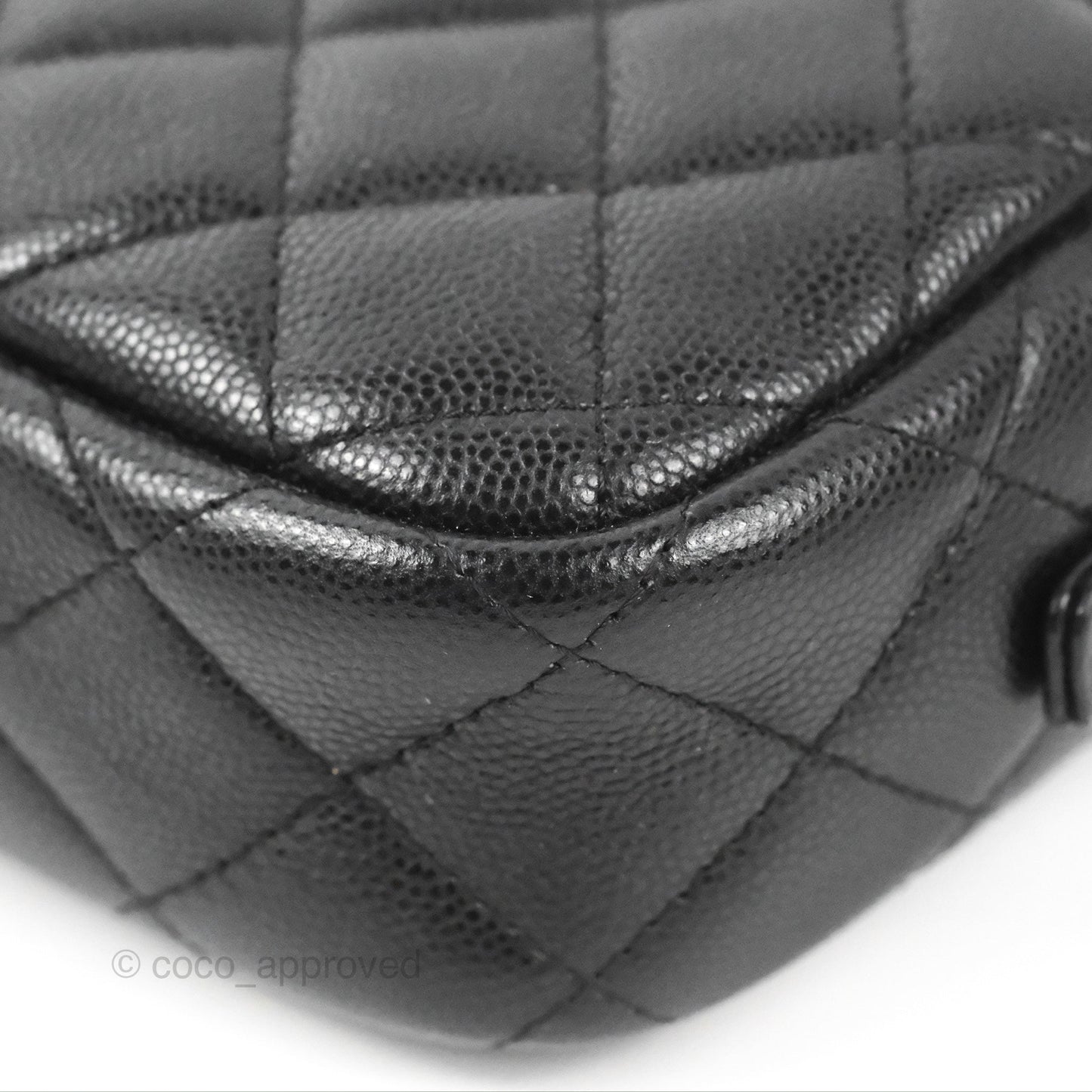 Chanel Classic Mini Camera Case Black Caviar Gold Hardware