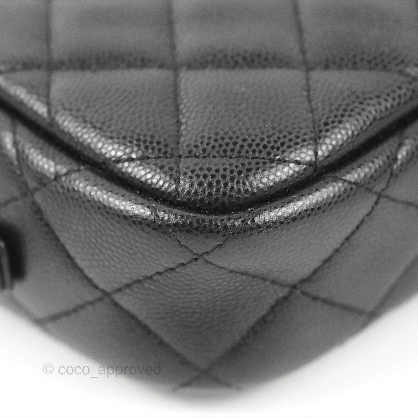 Chanel Classic Mini Camera Case Black Caviar Gold Hardware