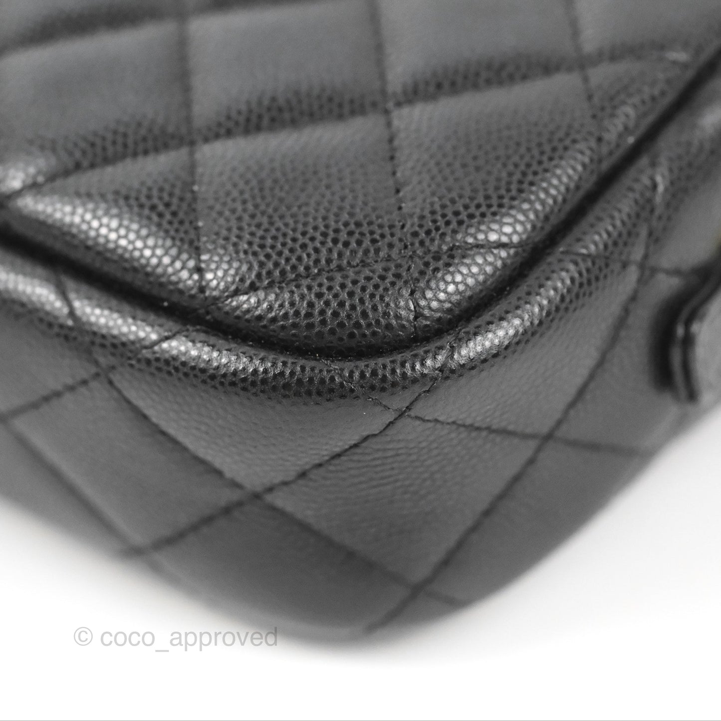 Chanel Classic Mini Camera Case Black Caviar Gold Hardware