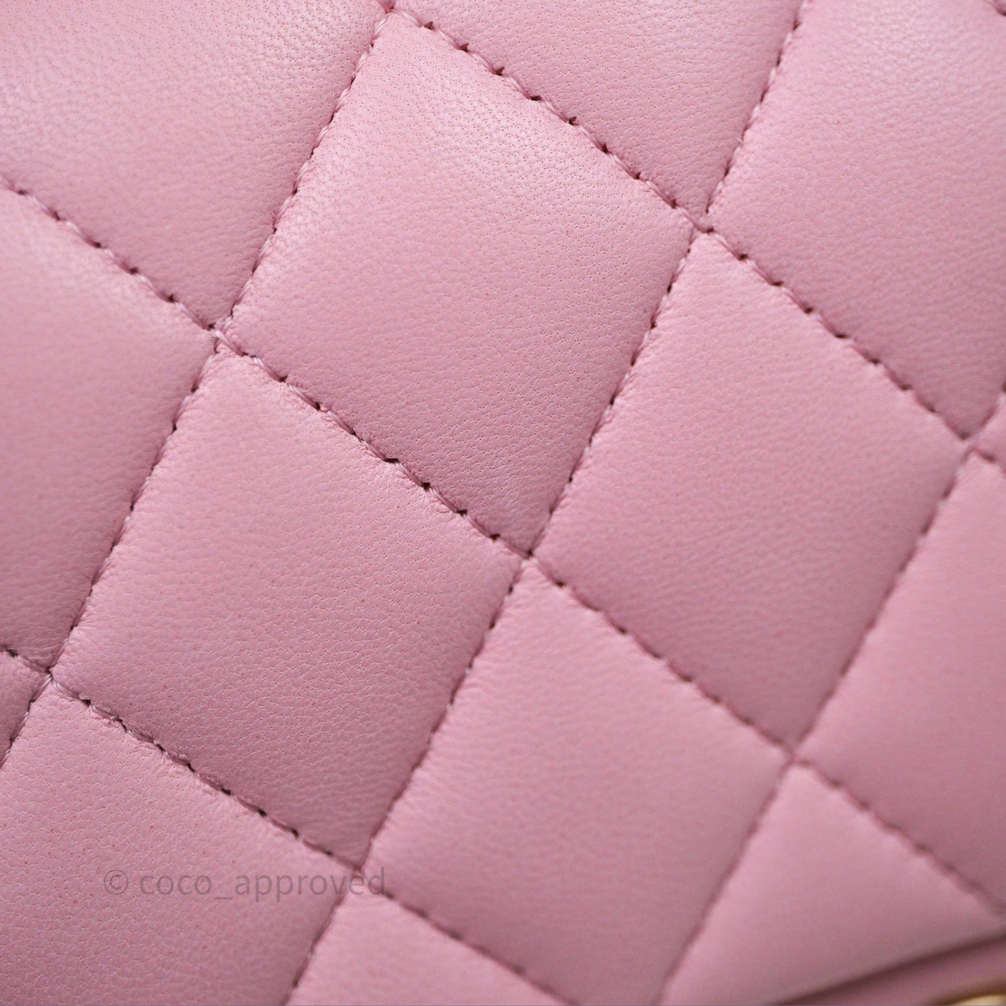 Chanel Small Classic Quilted Flap Pink Lambskin Gold Hardware
