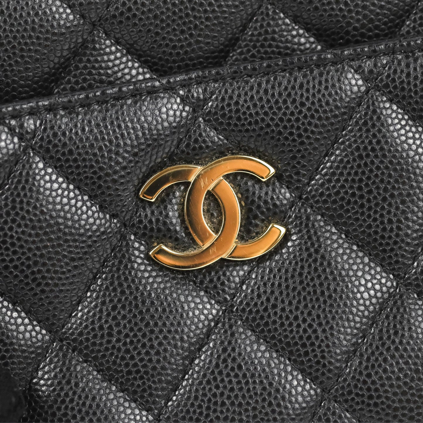 Chanel Classic Mini Camera Case Black Caviar Gold Hardware