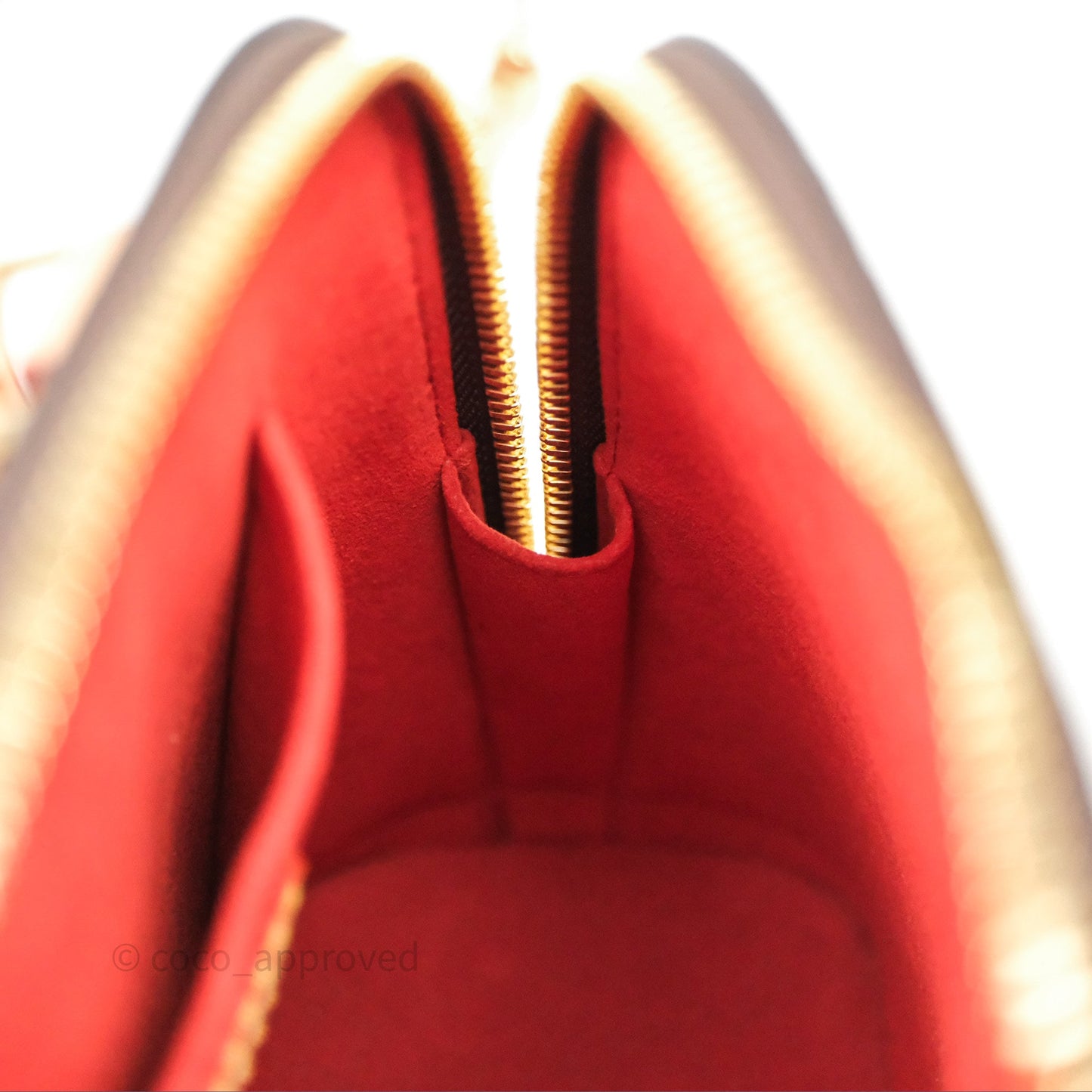 Louis Vuitton Alma Backpack Monogram Gold Hardware