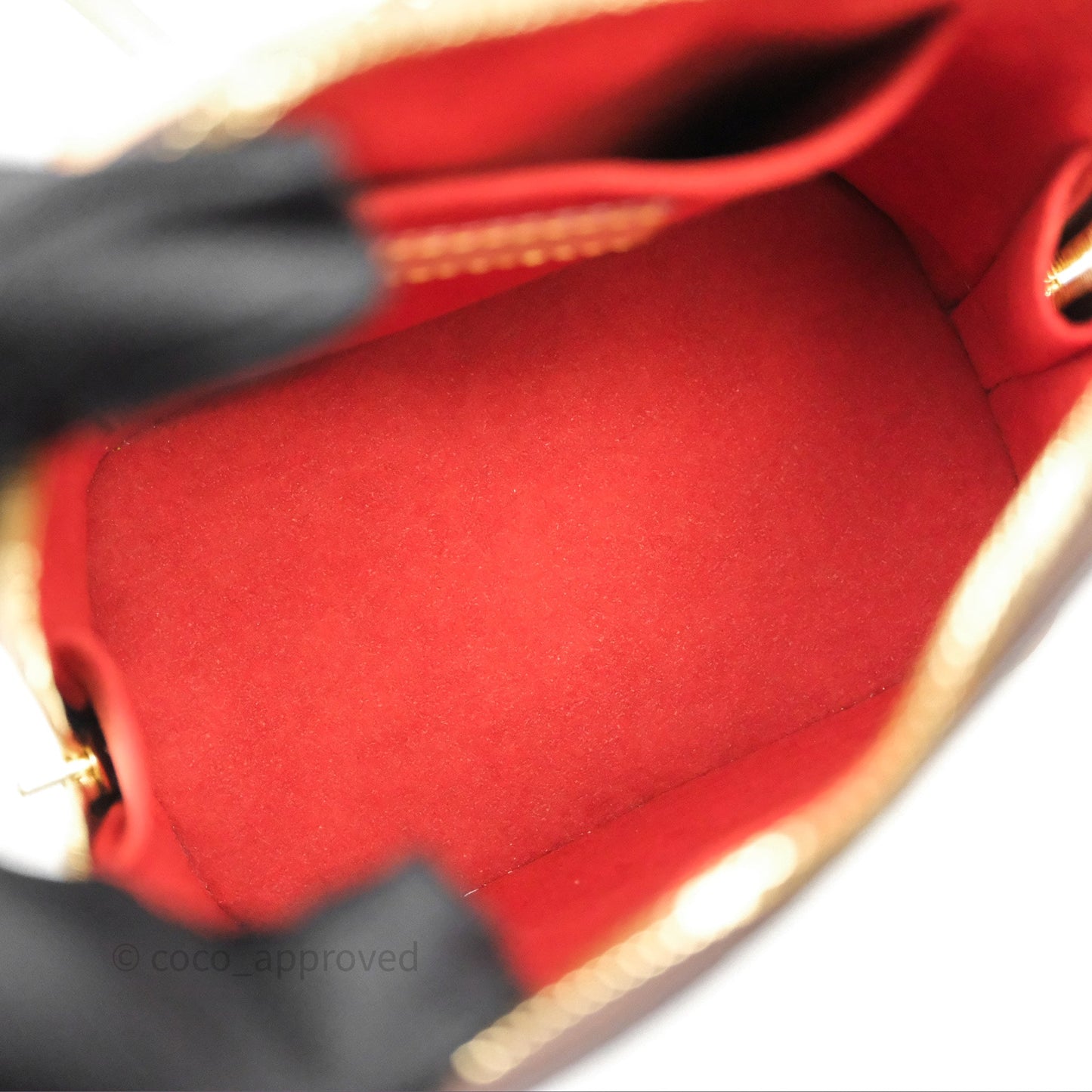 Louis Vuitton Alma Backpack Monogram Gold Hardware