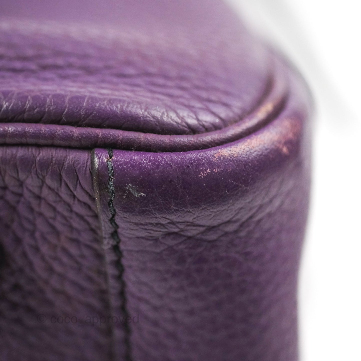 Hermès Lindy 30 Purple Clemence Palladium Hardware