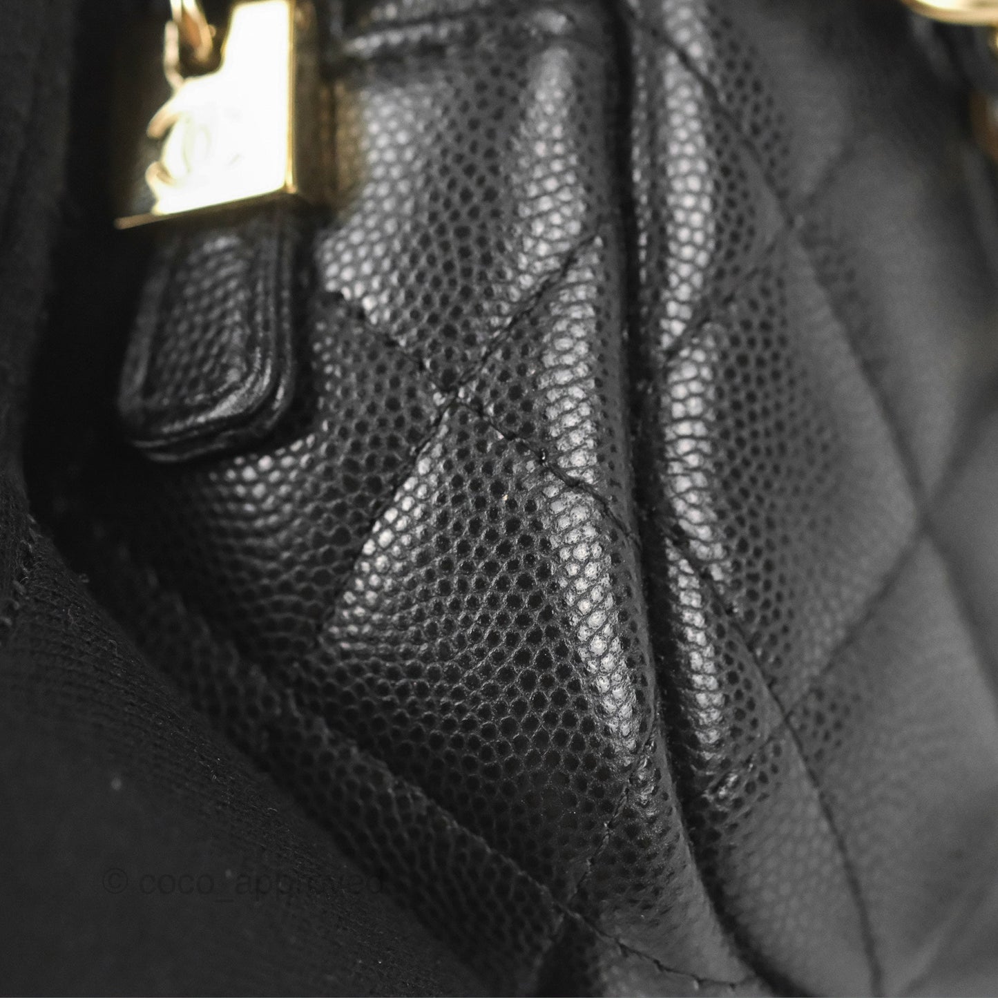 Chanel Classic Mini Camera Case Black Caviar Gold Hardware