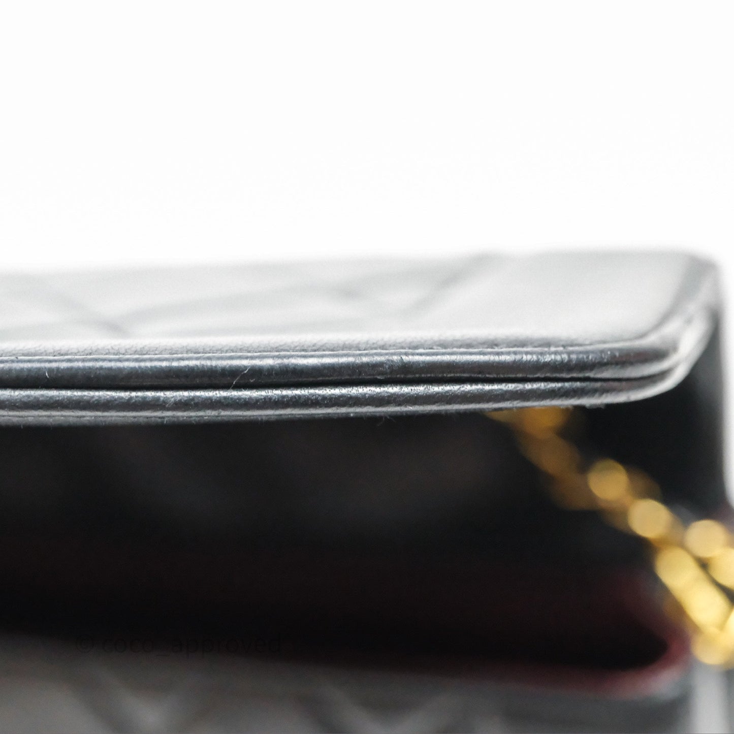 Chanel Vintage Medium Classic Diana Flap Bag Black Lambskin 24K Gold Hardware