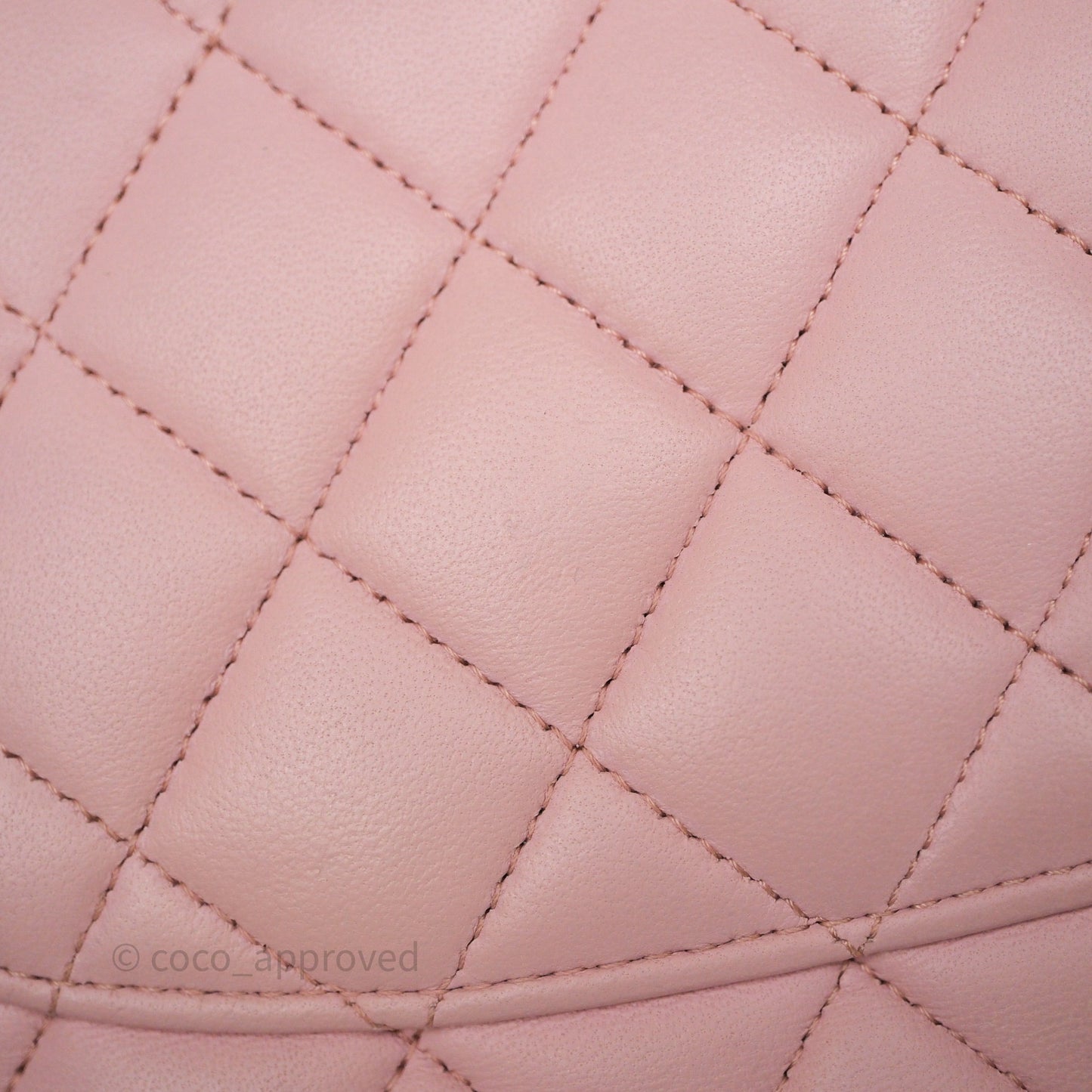Chanel Classic M/L Medium Flap Quilted Pink Lambskin Silver Hardware