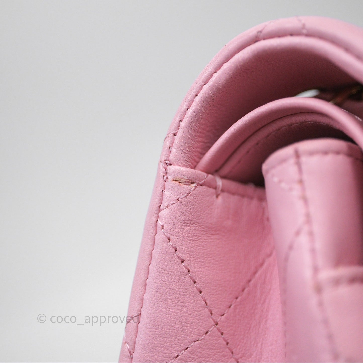 Chanel Small Classic Quilted Flap Pink Lambskin Gold Hardware