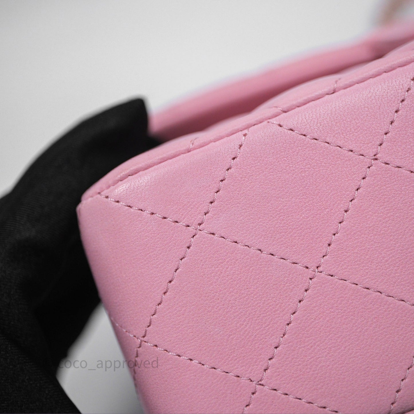 Chanel Small Classic Quilted Flap Pink Lambskin Gold Hardware