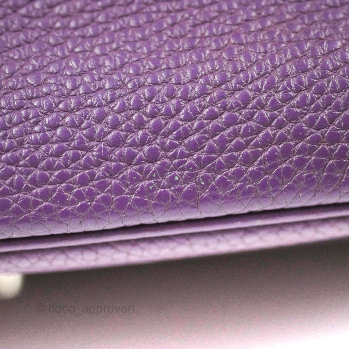 Hermès Lindy 30 Purple Clemence Palladium Hardware