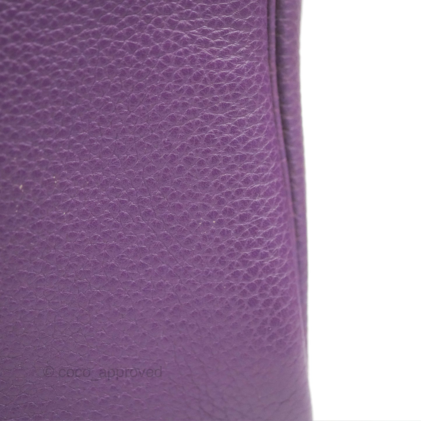 Hermès Lindy 30 Purple Clemence Palladium Hardware