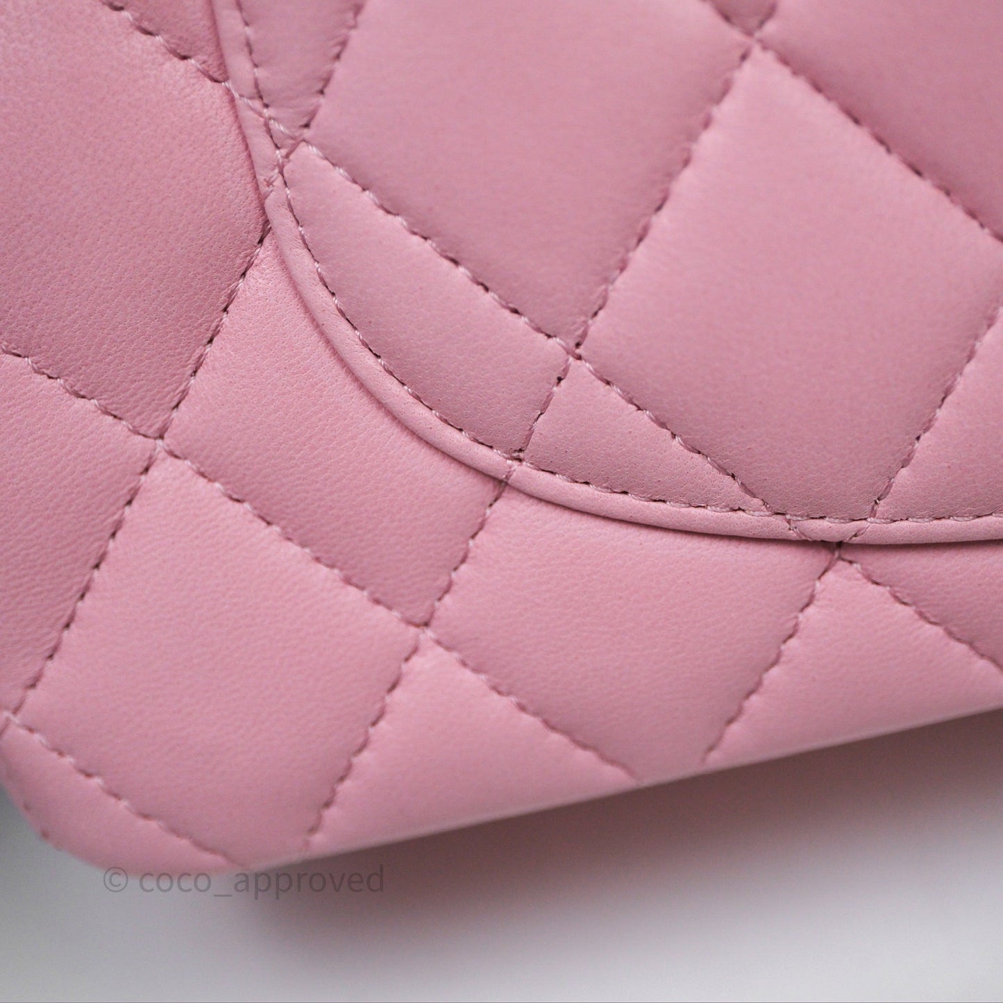 Chanel Small Classic Quilted Flap Pink Lambskin Gold Hardware