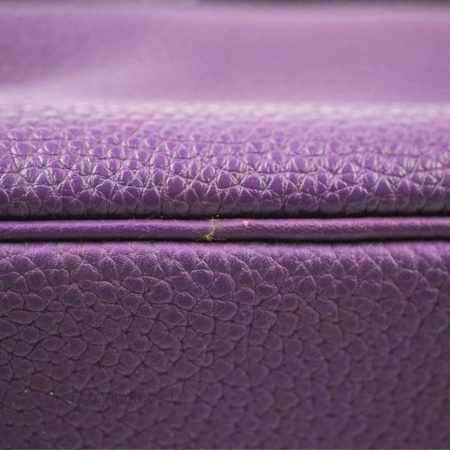 Hermès Lindy 30 Purple Clemence Palladium Hardware