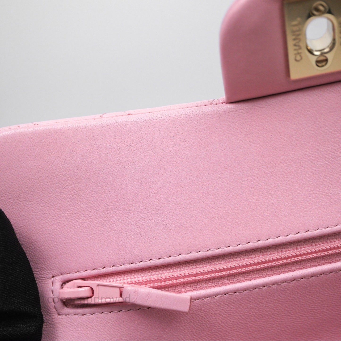 Chanel Small Classic Quilted Flap Pink Lambskin Gold Hardware