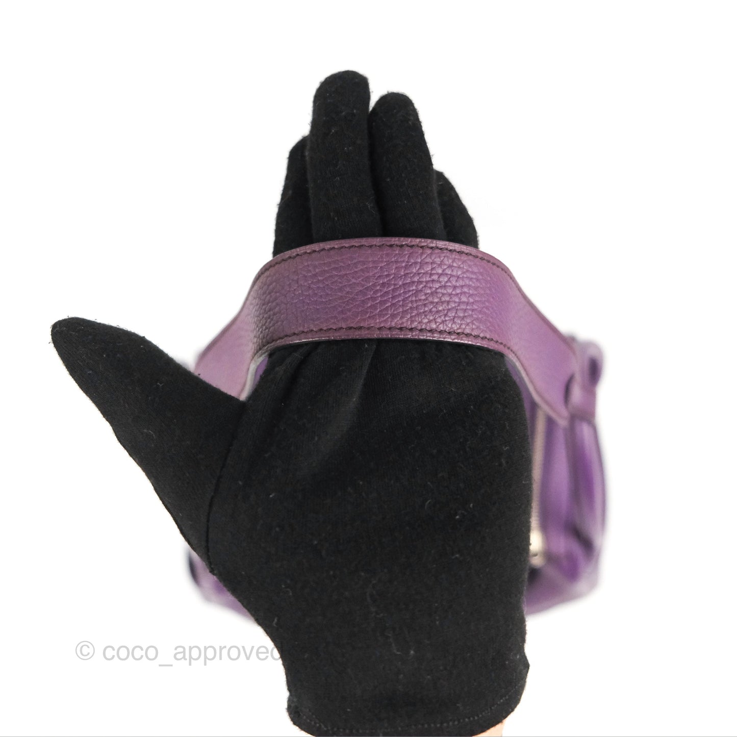 Hermès Lindy 30 Purple Clemence Palladium Hardware
