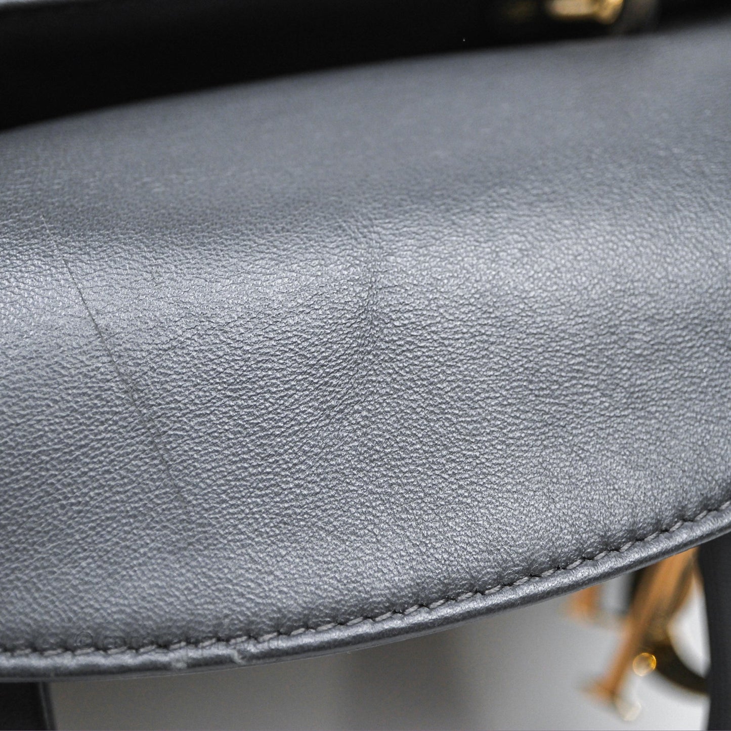 Christian Dior Small Lady Dior My ABCDior Bag Dark Grey Cannage Lambskin