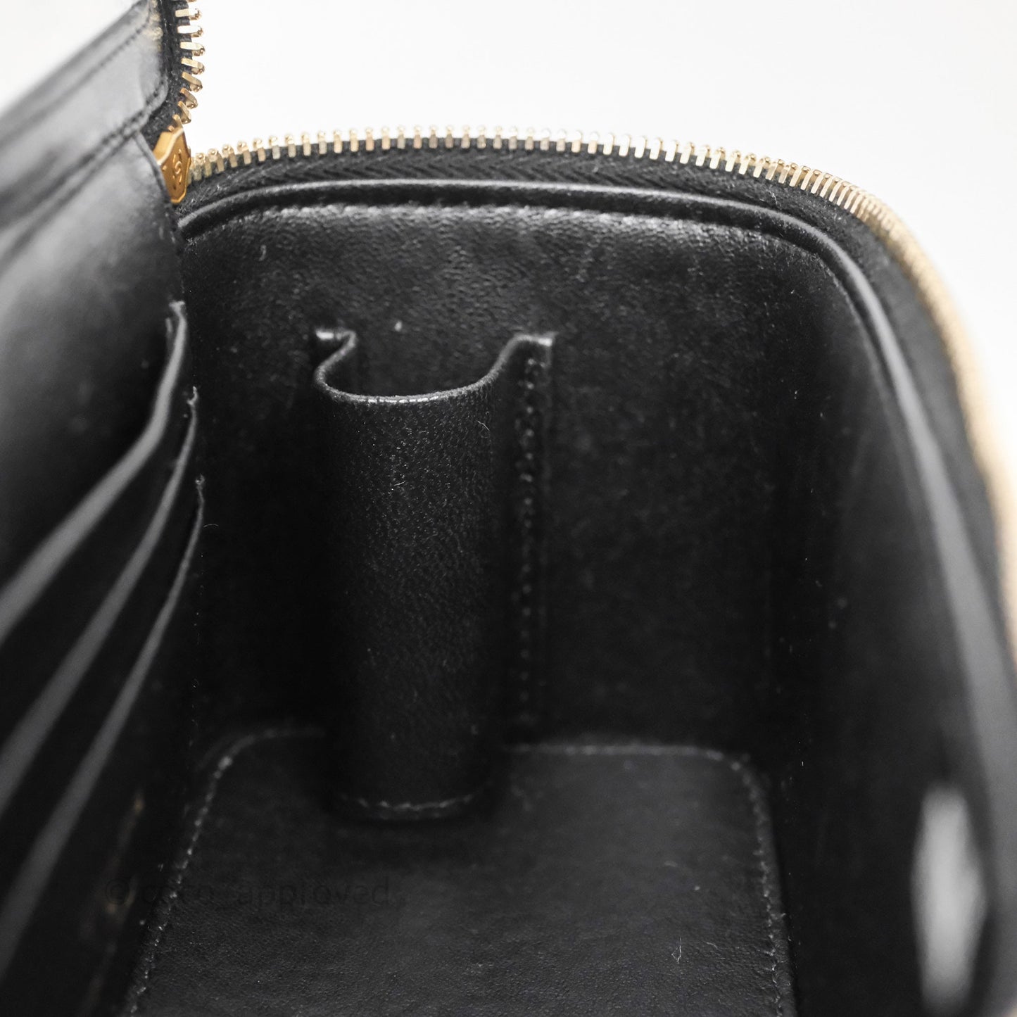 Chanel Top Handle Vanity Rectangular Black Lambskin Aged Gold Hardware