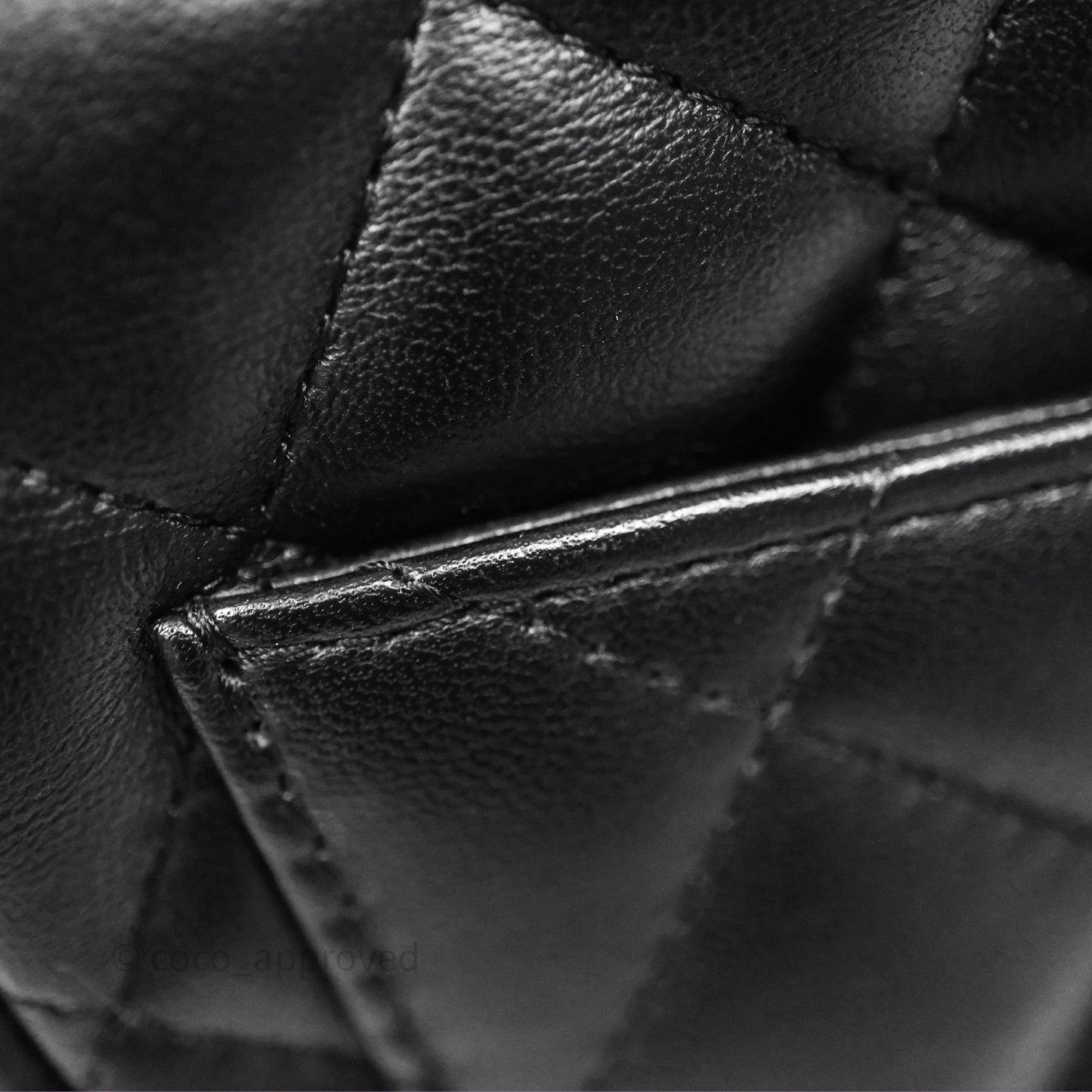 Chanel Mini Square Black Lambskin Gold Hardware