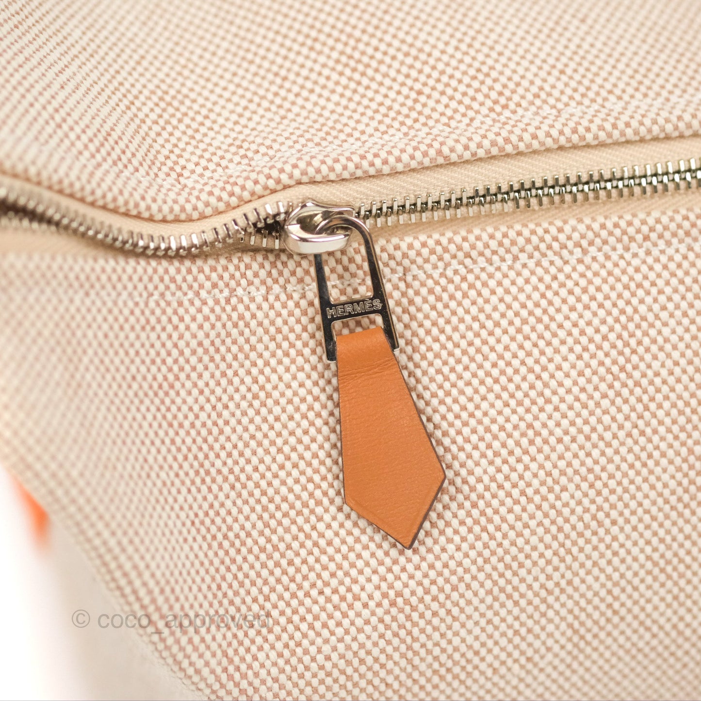 Hermès Small Bride-A-Brac Natural Orange Canvas