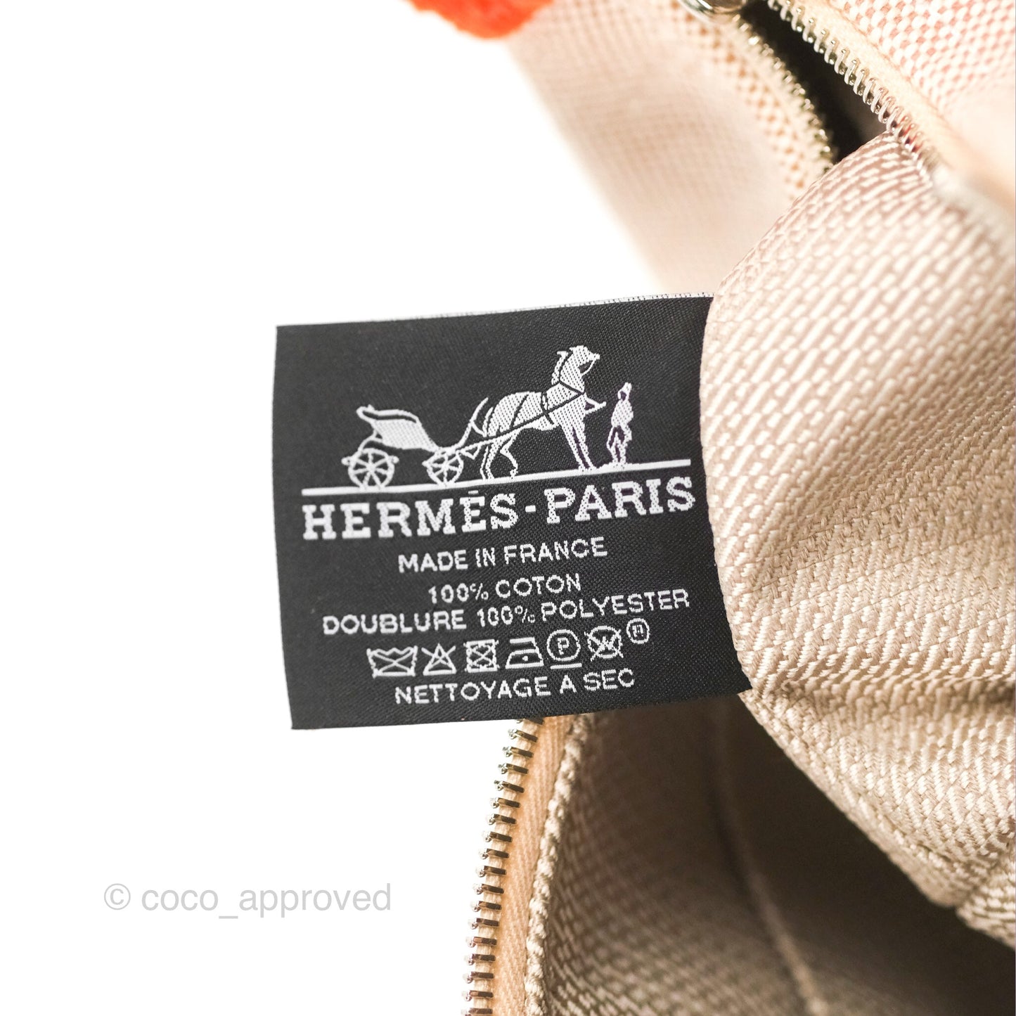 Hermès Small Bride-A-Brac Natural Orange Canvas