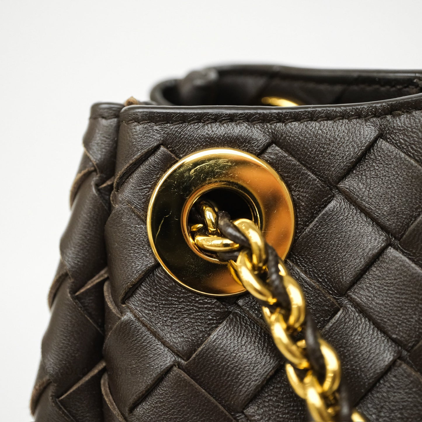 Bottega Veneta Small Parachute Chain Fondant Lambskin