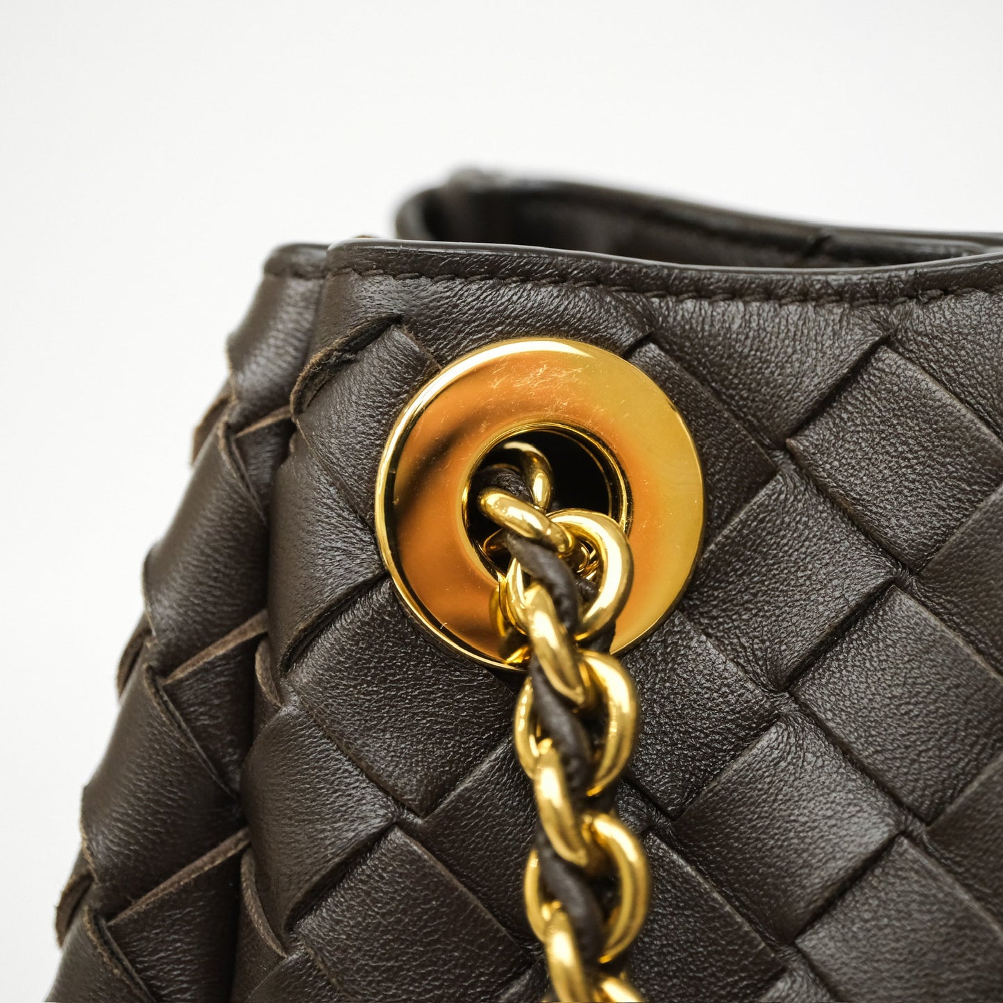 Bottega Veneta Small Parachute Chain Fondant Lambskin
