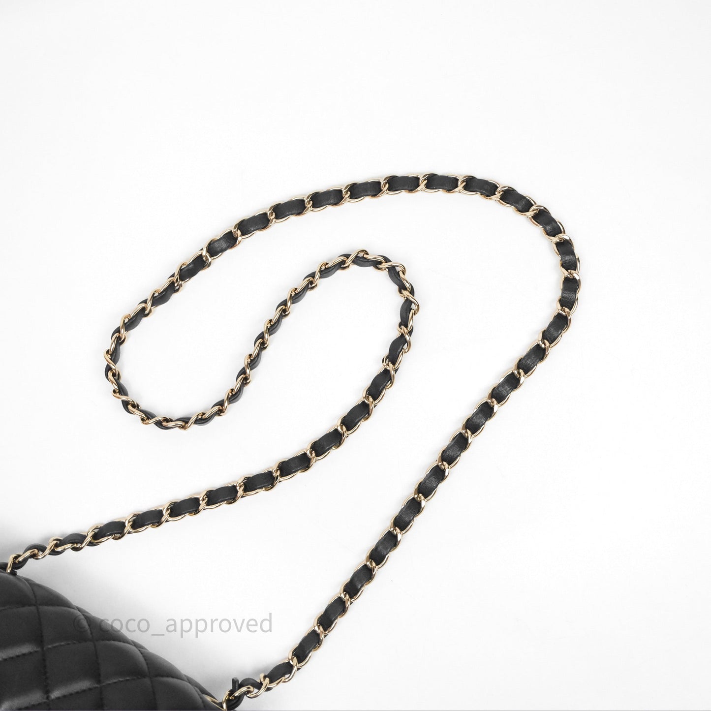 Chanel Mini Square Black Lambskin Gold Hardware