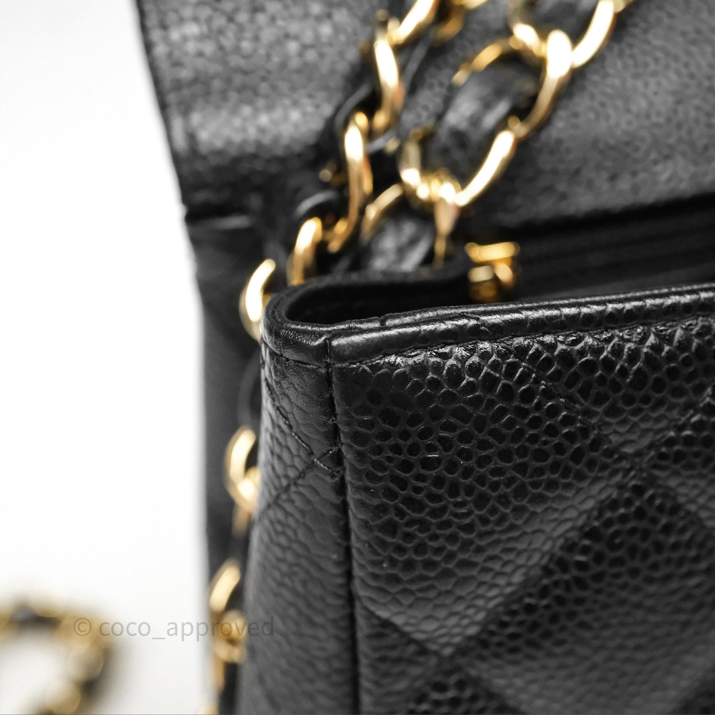 Chanel Jumbo Single Flap Black Caviar Gold Hardware⁣⁣