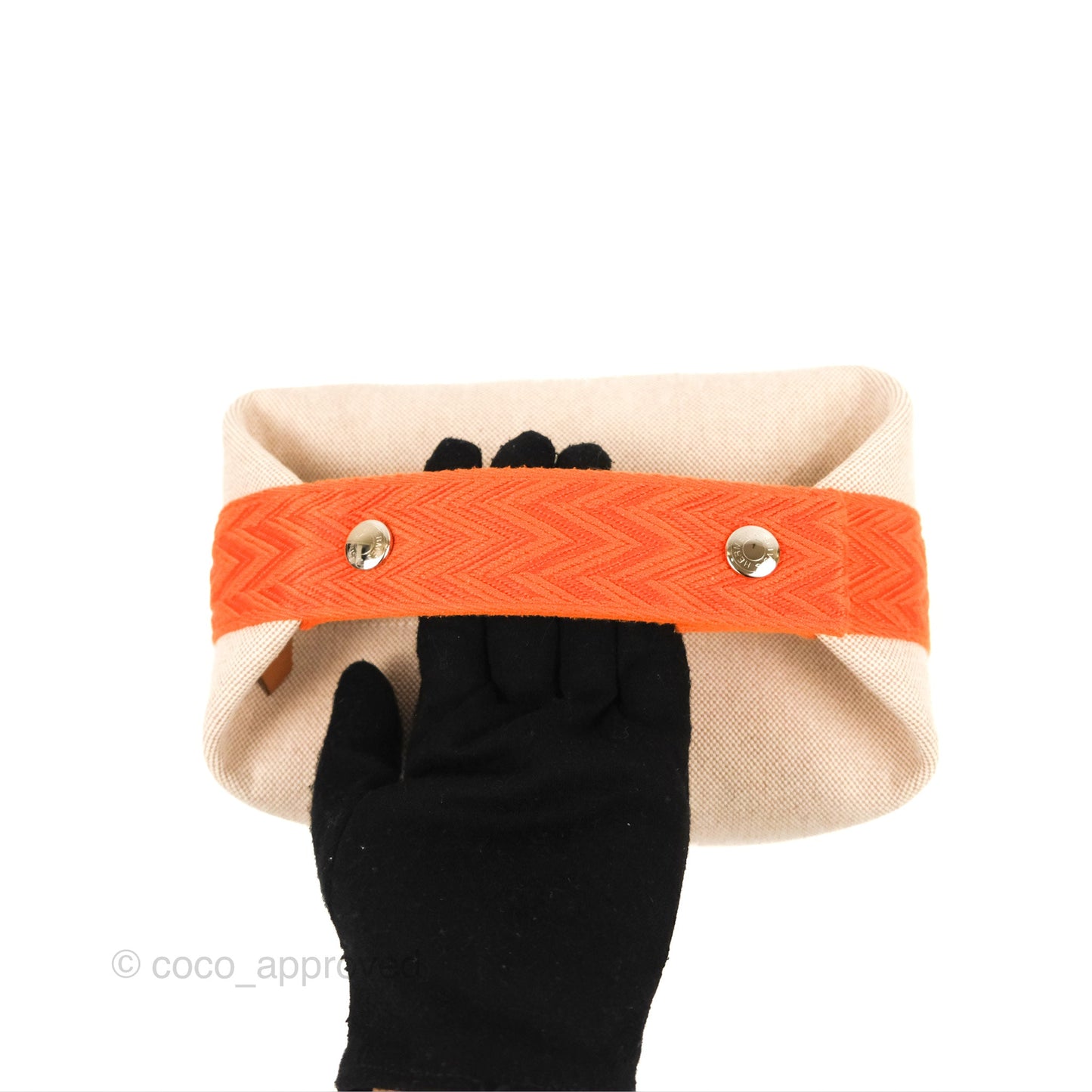 Hermès Small Bride-A-Brac Natural Orange Canvas