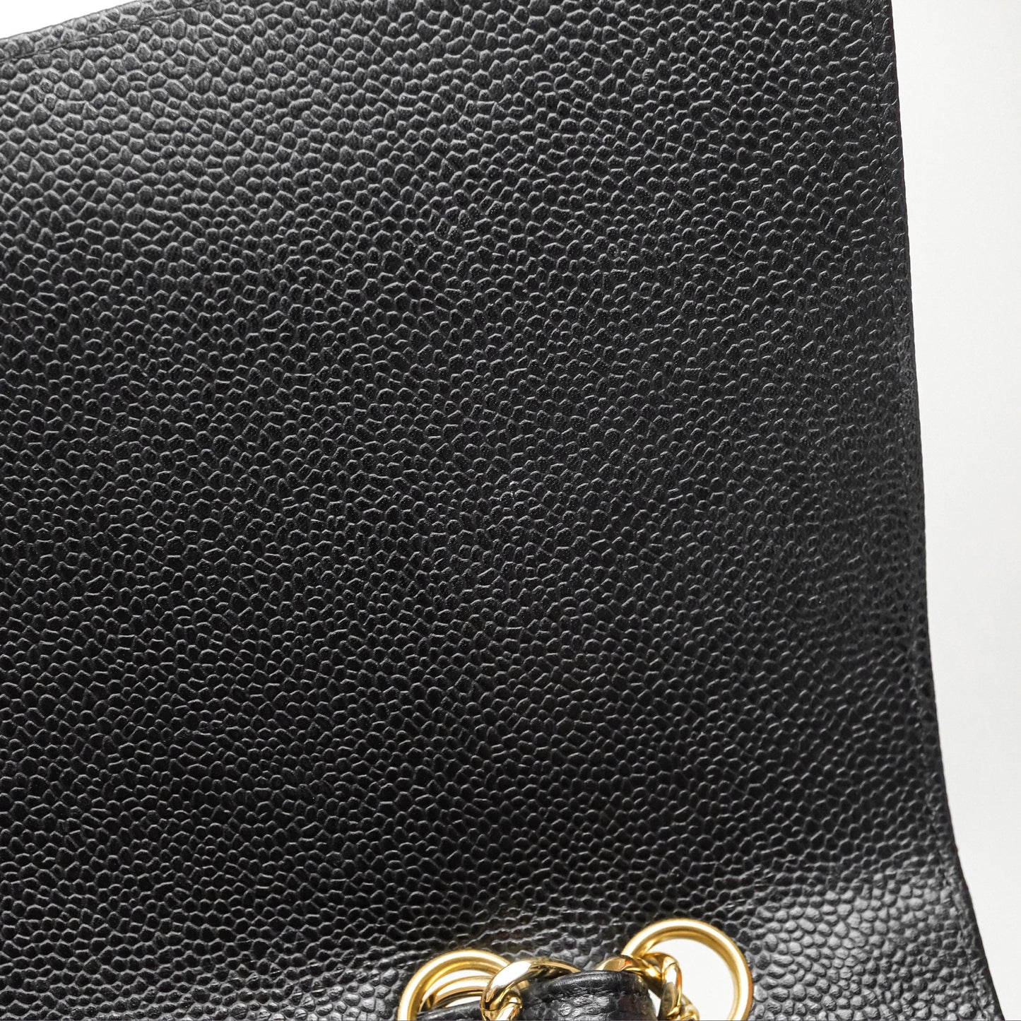 Chanel Jumbo Single Flap Black Caviar Gold Hardware⁣⁣