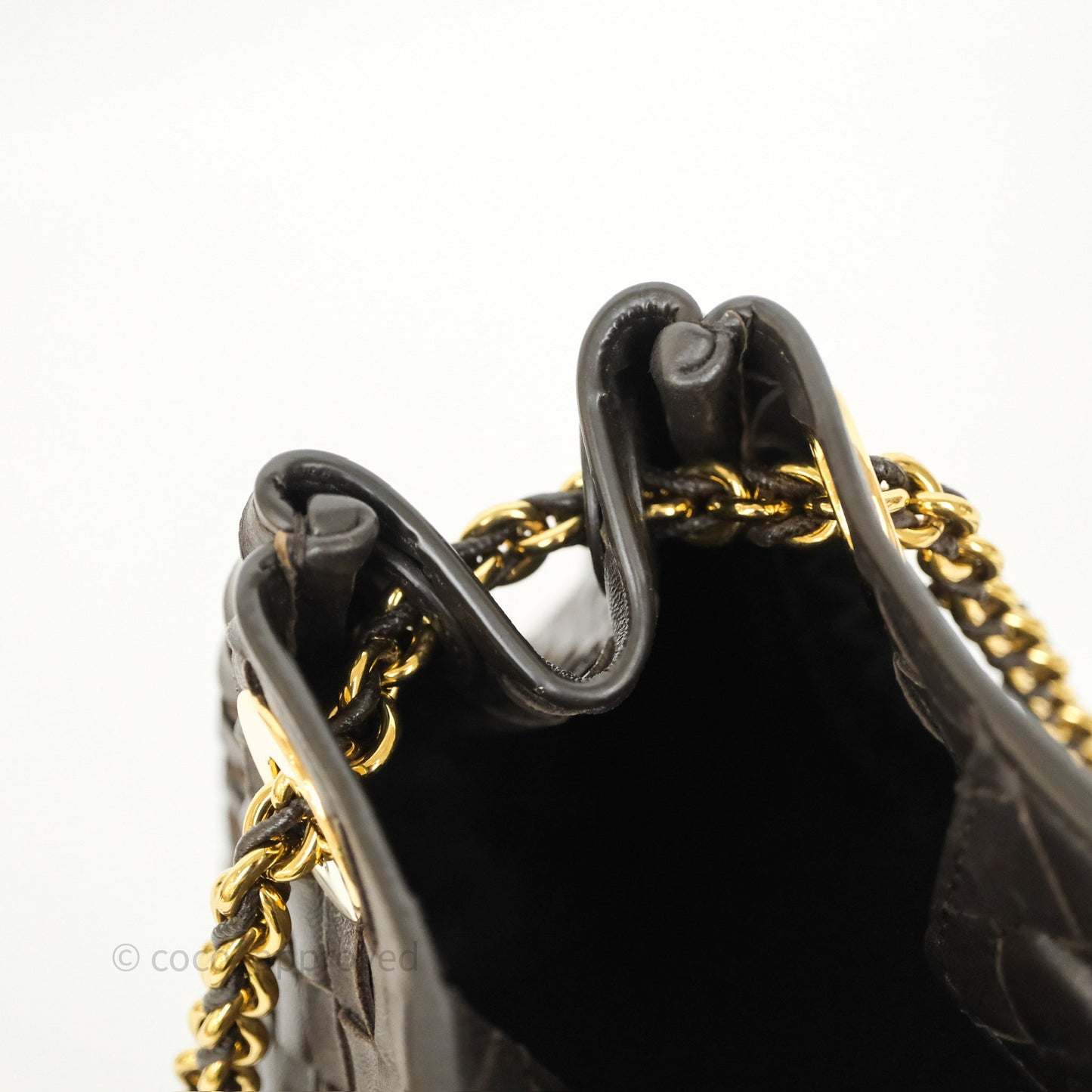 Bottega Veneta Small Parachute Chain Fondant Lambskin