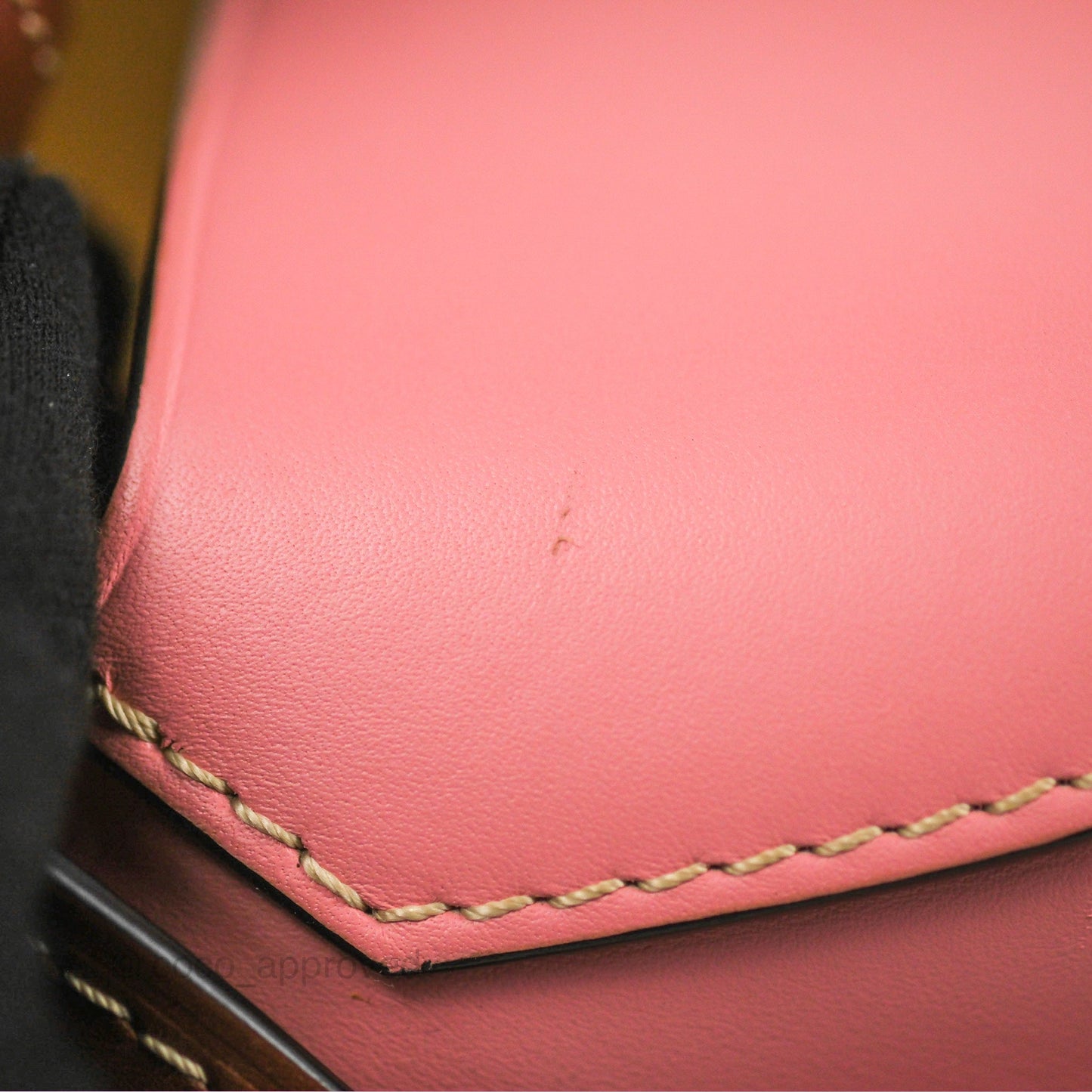 Loewe Small Gate Bag Smooth Calfskin in Tan/Pink
