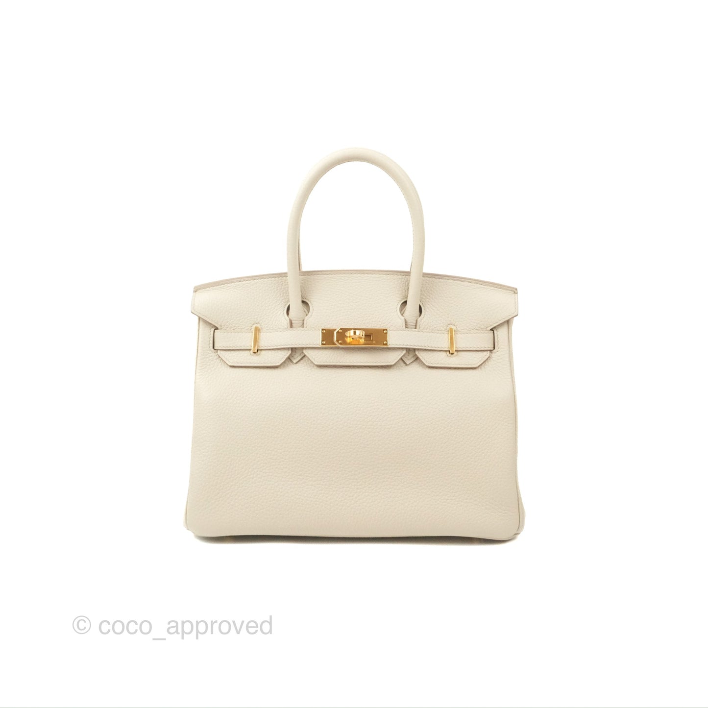 Hermès Birkin 30 Retourne Beton Clemence Gold Hardware