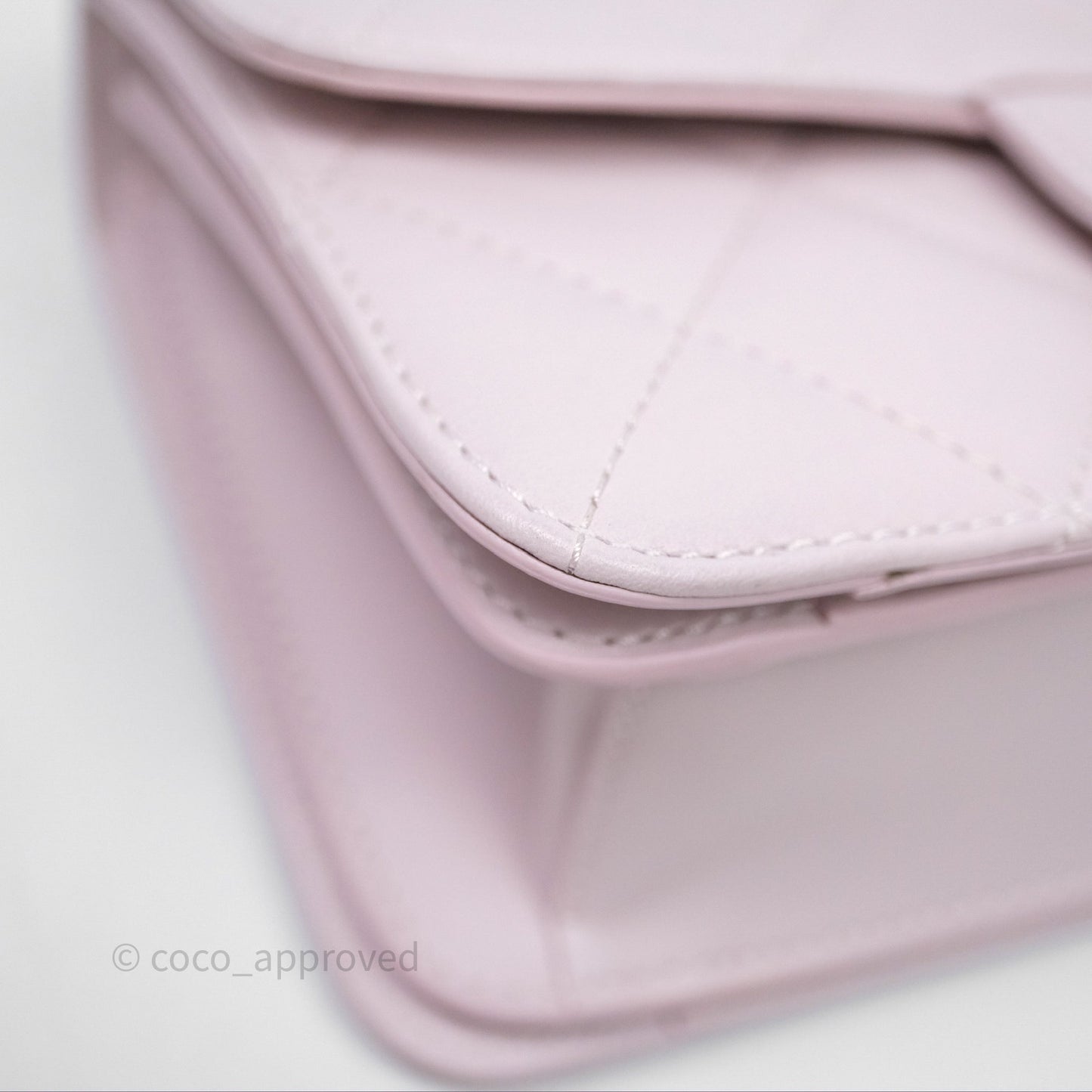 Chanel Small Coco Lady Quilted Flap Bag With Top Handle Light Pink Calfskin Gold Hardware