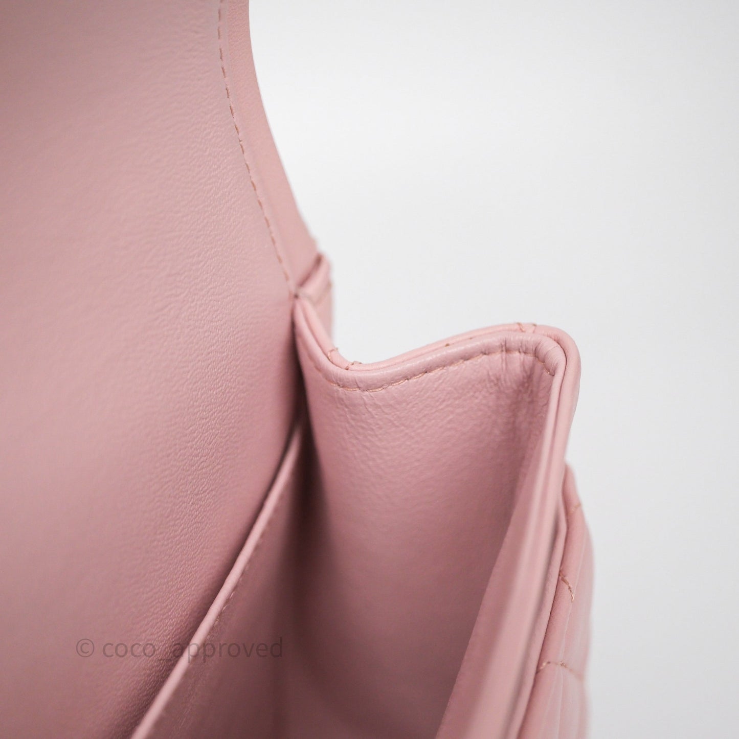 Chanel Classic M/L Medium Flap Quilted Pink Lambskin Silver Hardware