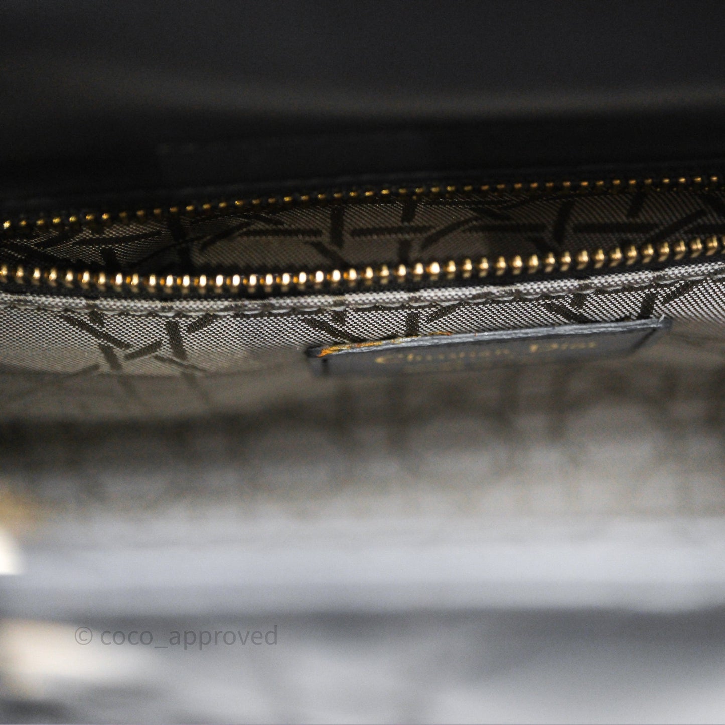 Christian Dior Small Lady Dior My ABCDior Bag Dark Grey Cannage Lambskin