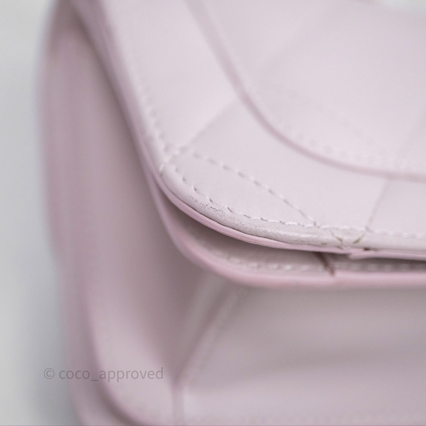 Chanel Small Coco Lady Quilted Flap Bag With Top Handle Light Pink Calfskin Gold Hardware