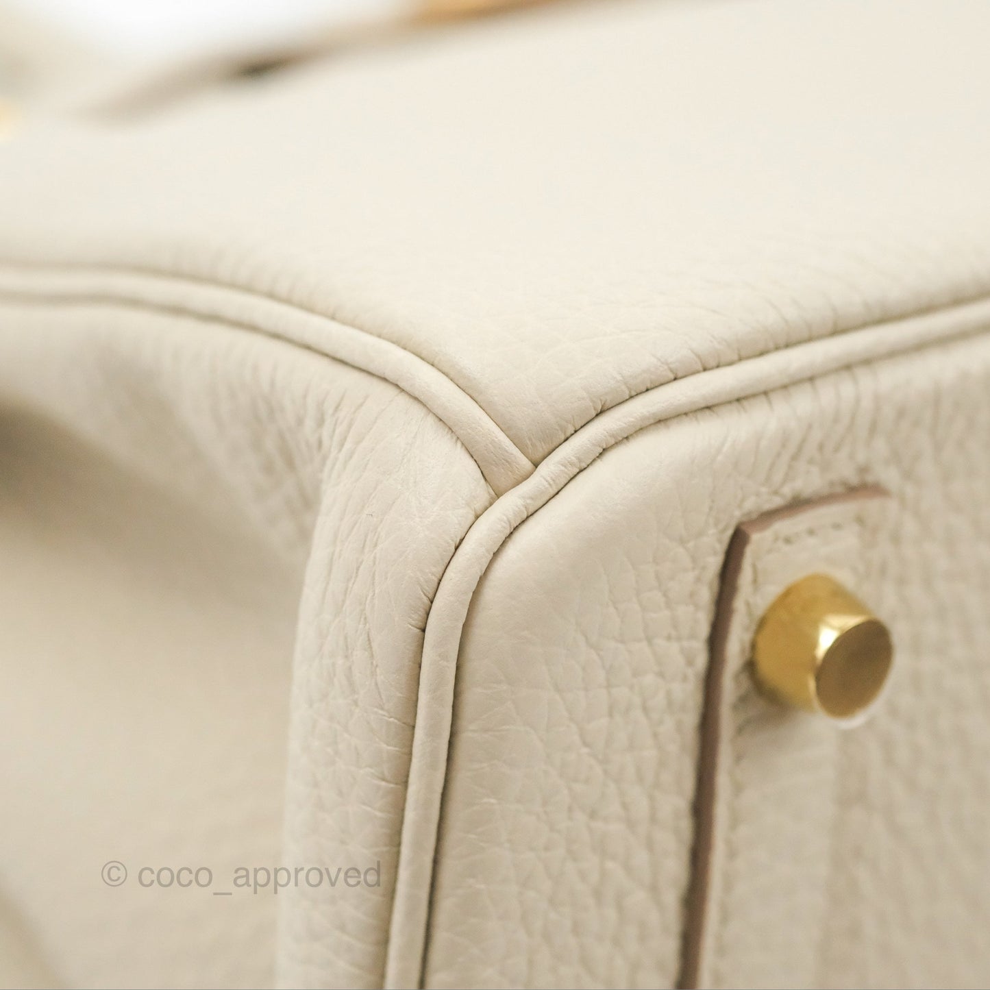Hermès Birkin 30 Retourne Beton Clemence Gold Hardware