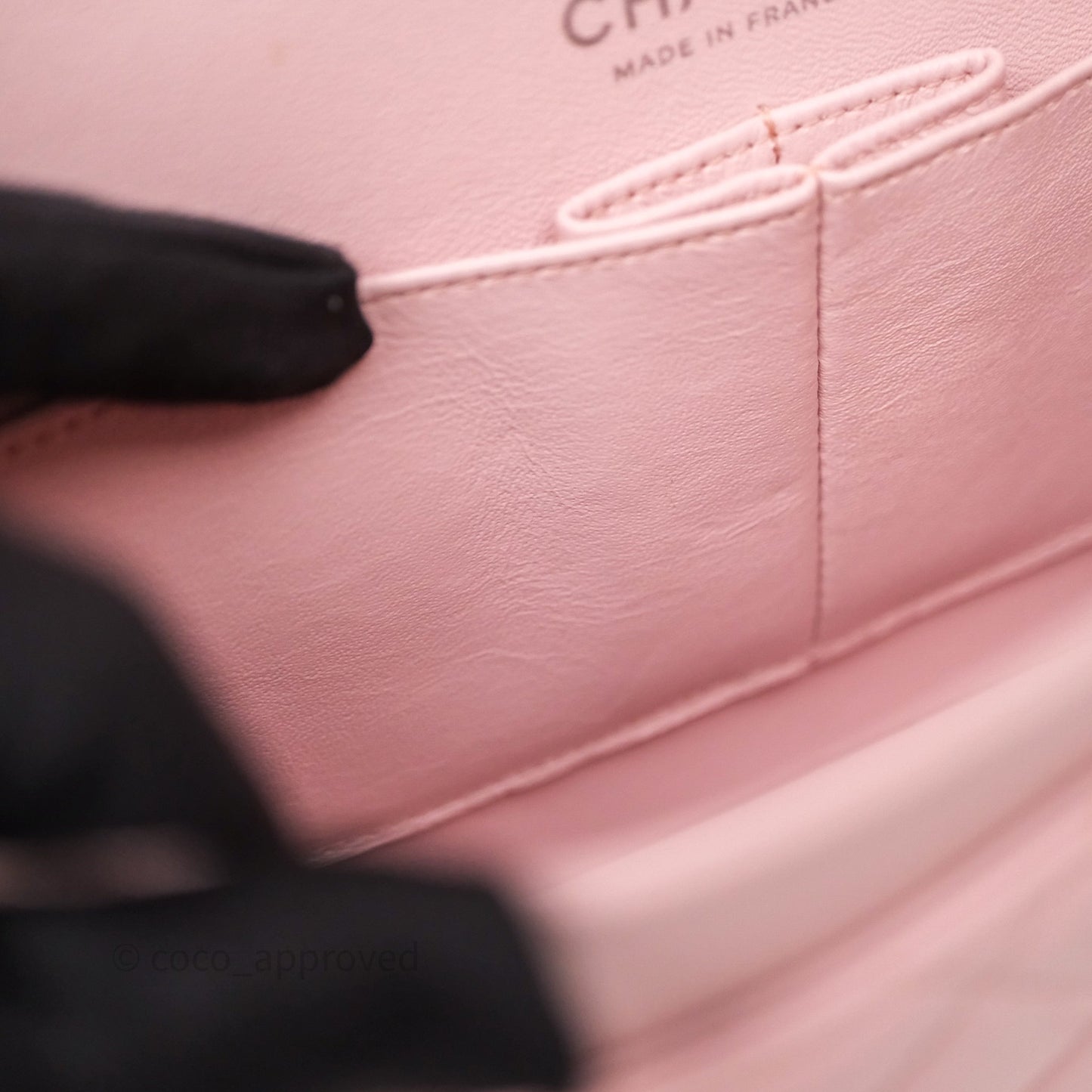 Chanel Classic M/L Medium Flap Quilted Pink Lambskin Silver Hardware