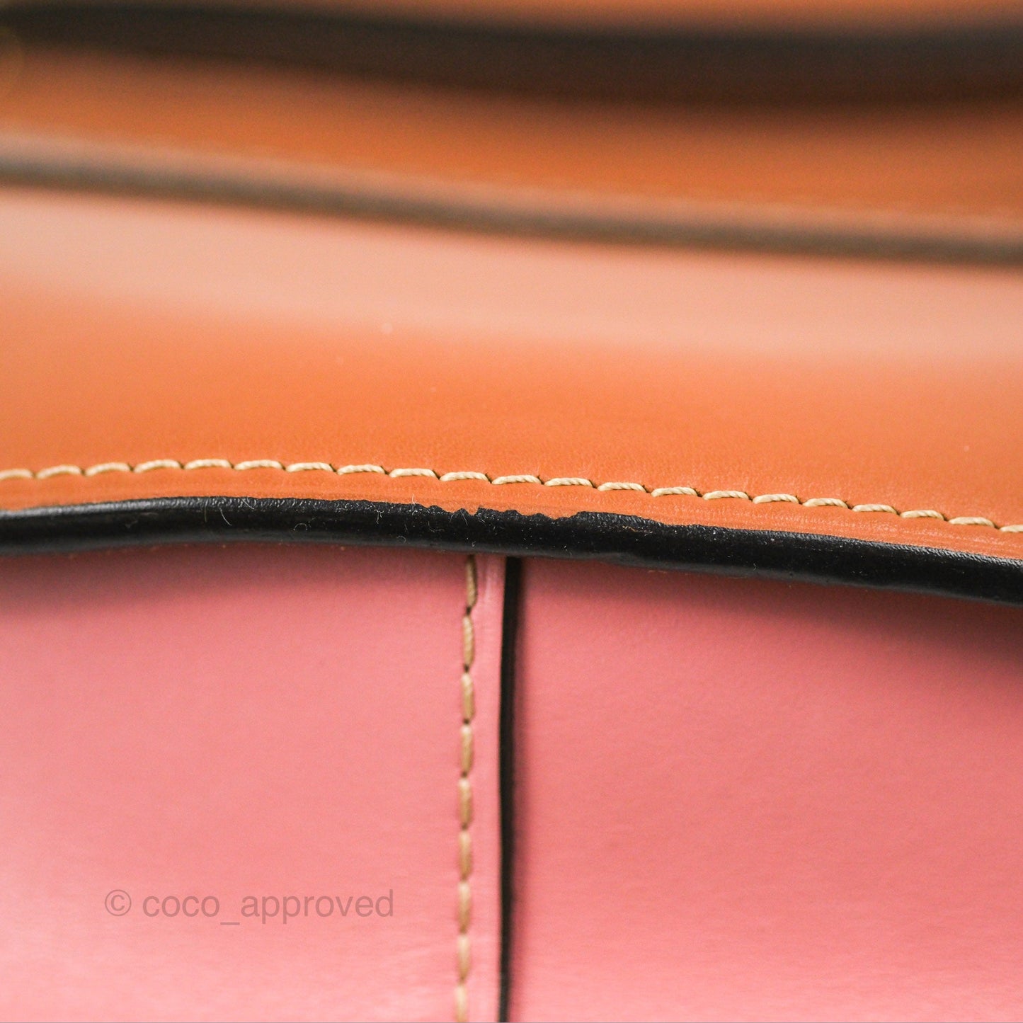 Loewe Small Gate Bag Smooth Calfskin in Tan/Pink