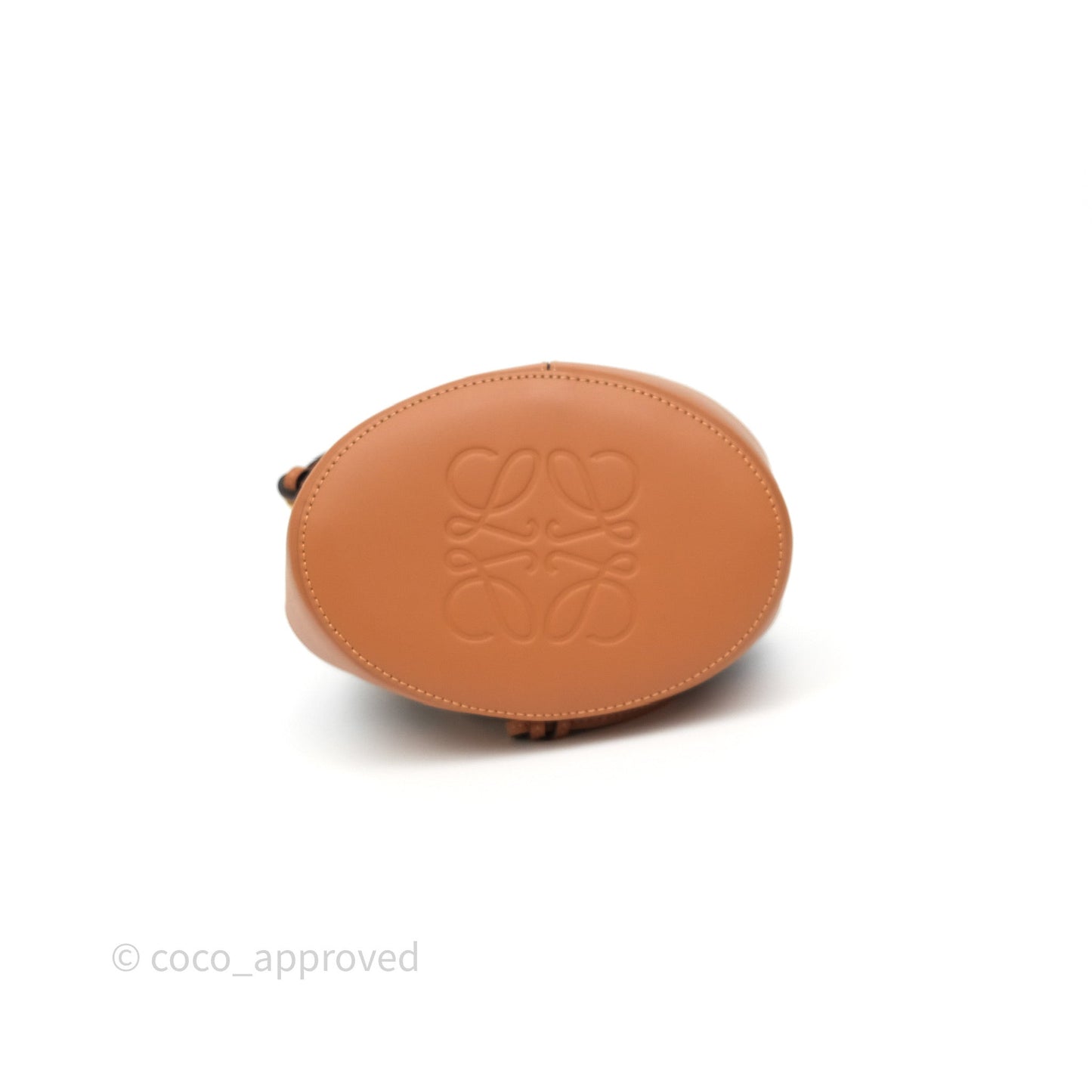 Loewe Small Balloon Bucket Bag Brown Tan Calfskin