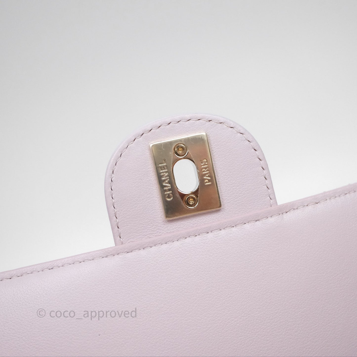 Chanel Small Coco Lady Quilted Flap Bag With Top Handle Light Pink Calfskin Gold Hardware