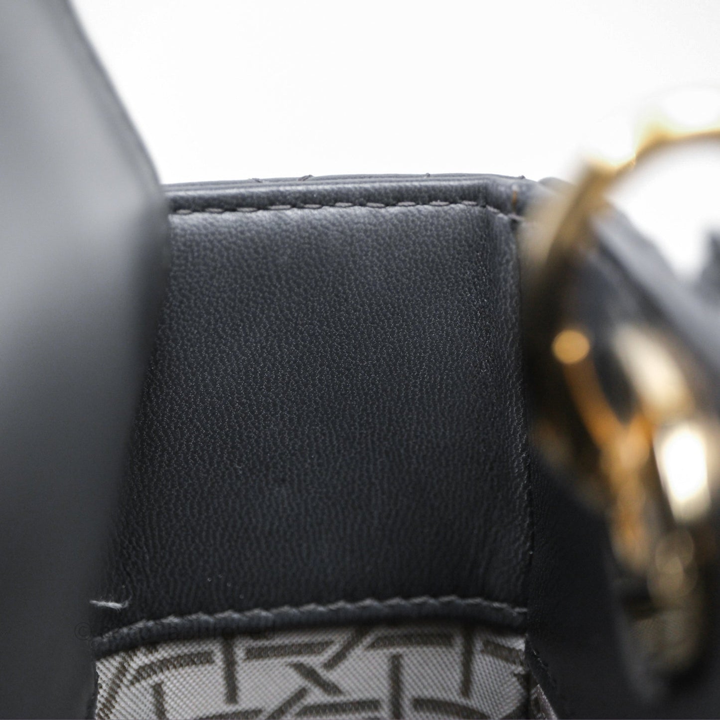 Christian Dior Small Lady Dior My ABCDior Bag Dark Grey Cannage Lambskin