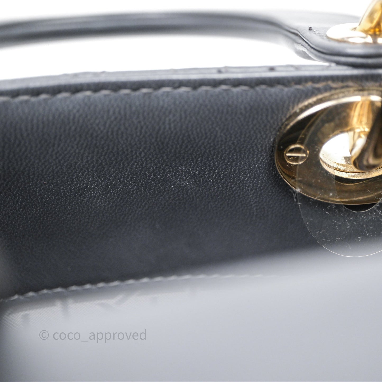 Christian Dior Small Lady Dior My ABCDior Bag Dark Grey Cannage Lambskin