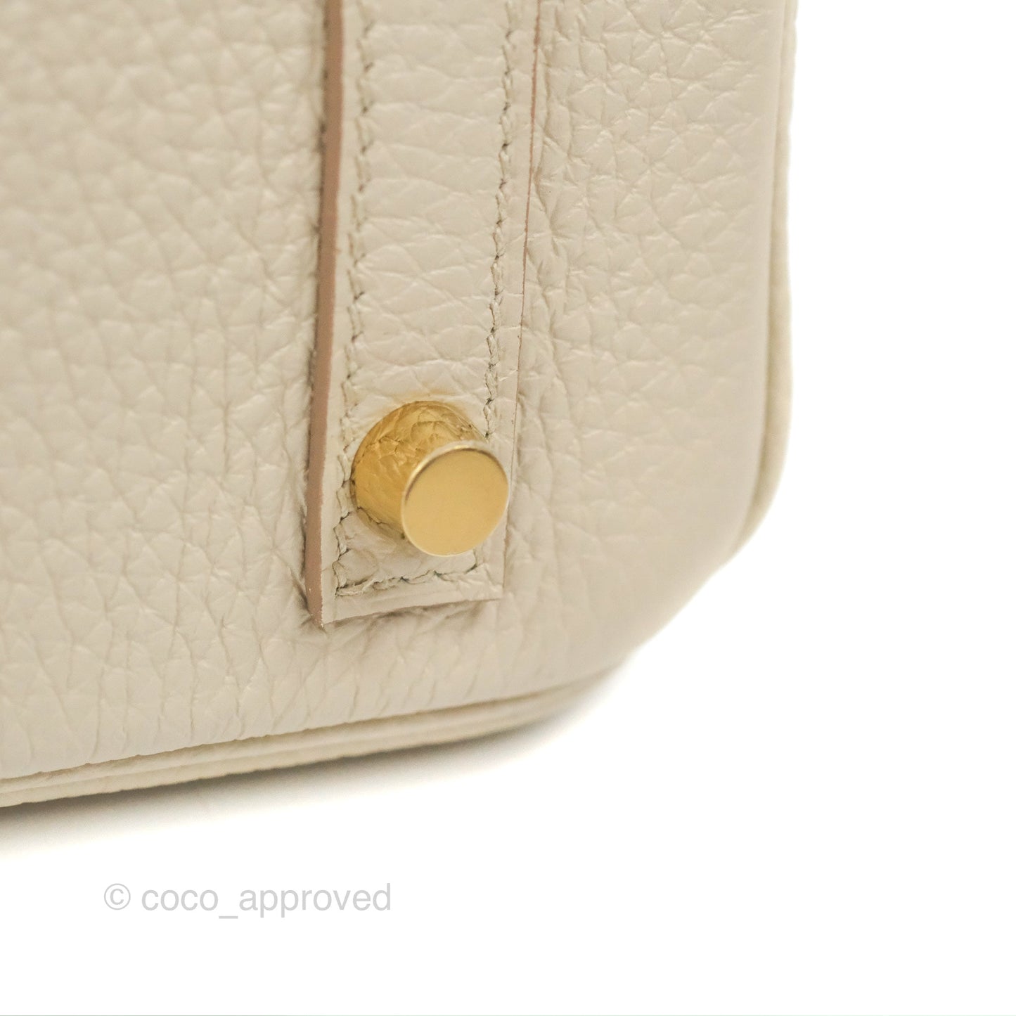 Hermès Birkin 30 Retourne Beton Clemence Gold Hardware