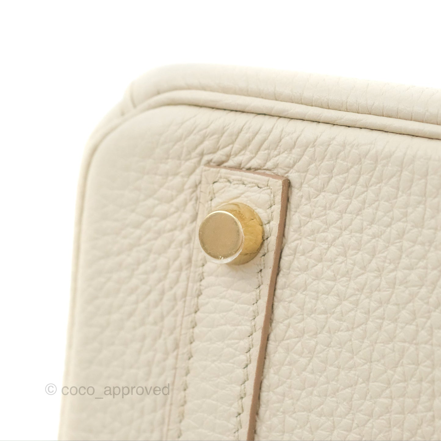 Hermès Birkin 30 Retourne Beton Clemence Gold Hardware